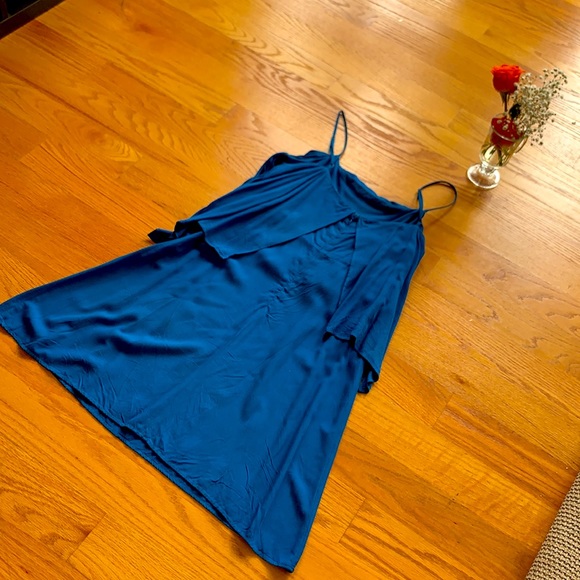 SPLENDID Voile popover Dress A Line Regatta Blue - Picture 6 of 7